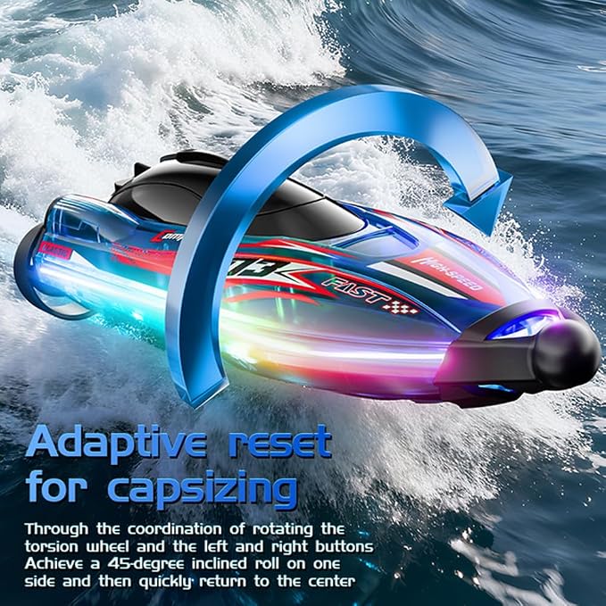Brushless RC Boat With Self Righting And LED Light