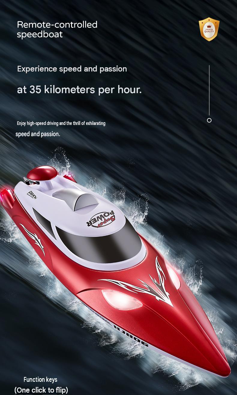 HJ806 Mini RC Boat With Low Battery And Range Alarm