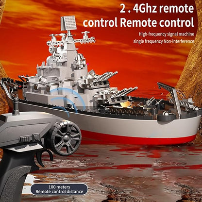 Remote Control Warship 1:390 RC Military Battleship