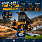 Kolegend 1:18 4WD Remote Control Dump Truck