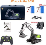 HUINA 1593 1:14 28 Channel Full-Function RC Excavator