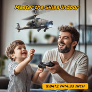 DEERC RC Helicopter With LED Lights And Altitude Hold