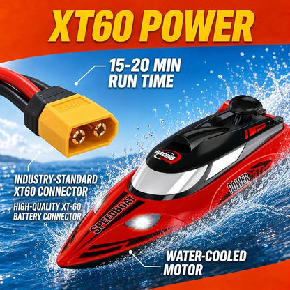 HJ810 High Speed Speedboat With Night Navigation Lights and Anti-Flip