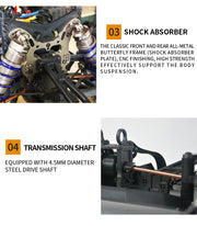 ZD Racing MT8 1/8 RC Car Off-Road 4WD High Speed ​​Racing Remote Control Electric Monster Truck