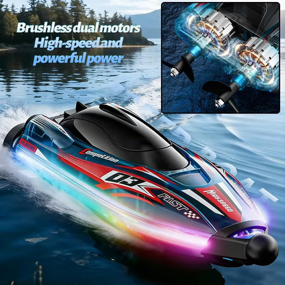 Brushless RC Boat With Self Righting And LED Light