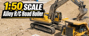 YG131 1:50 RC Road Roller With Metal Blade