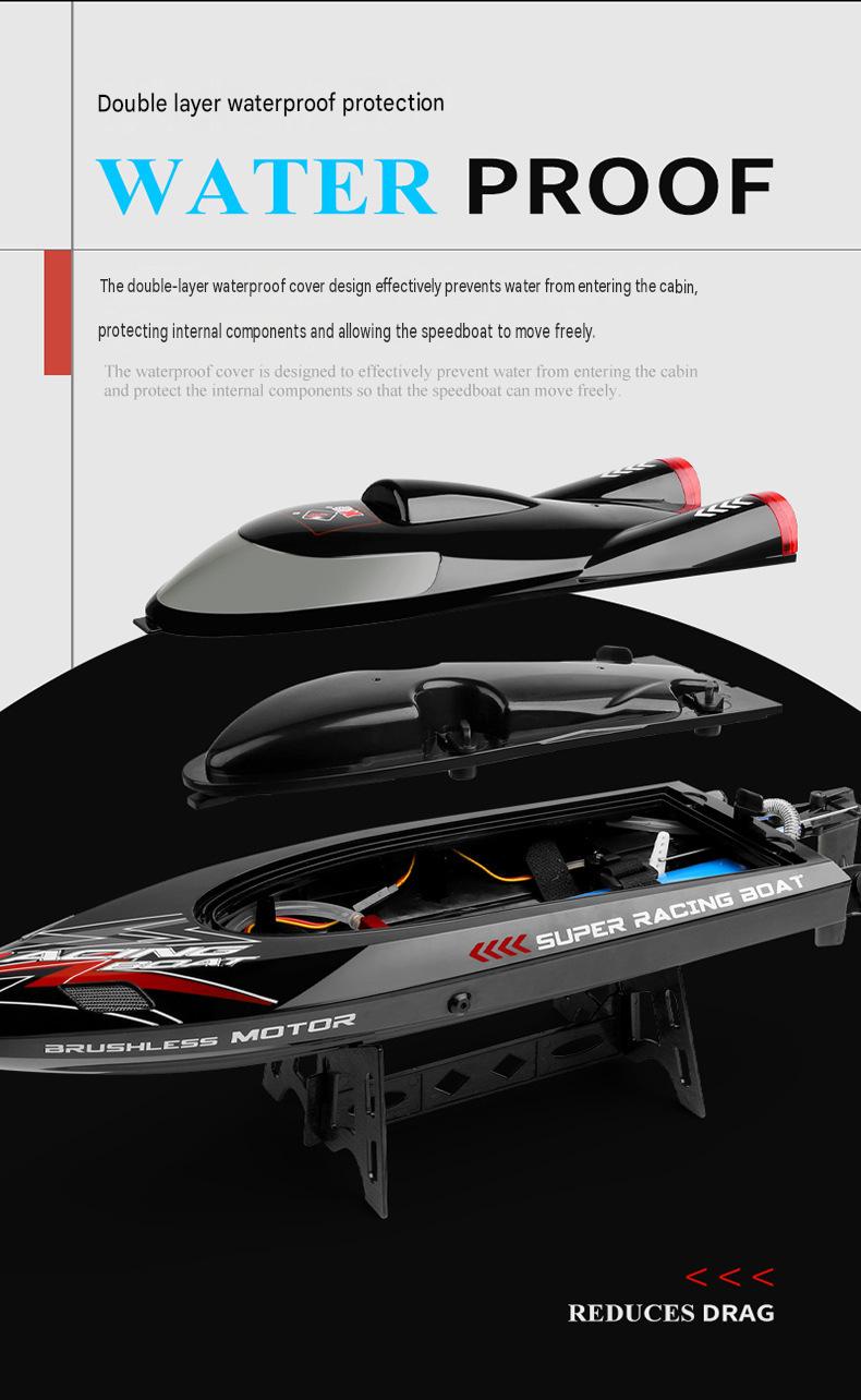 WLtoys WL916 Brushless RC Boat With LED Lights