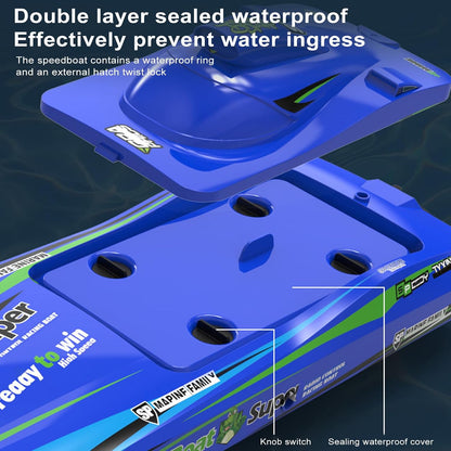 Super Dino TX768 High Speed Brushless Turbojet RC Racing Boat