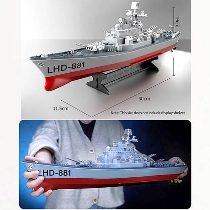 Remote Control Warship 1:390 RC Military Battleship
