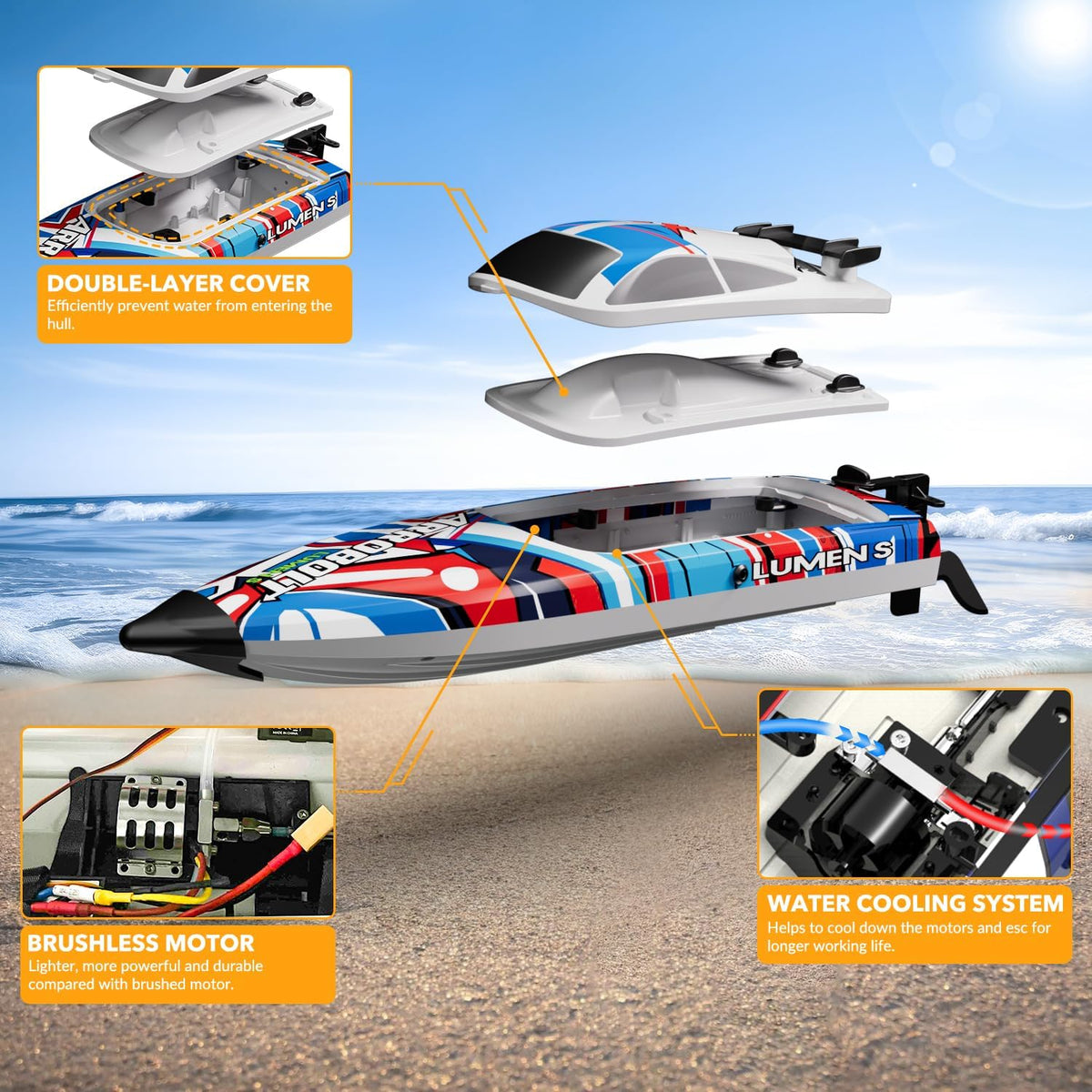 Volantexrc EXA79706 Brushless RC Speed Boat