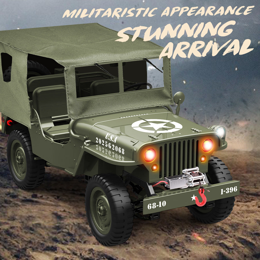 JJRC C8815 RTR Willys Military Jeep RC Truck 4WD Off-Road Climbing Veh ...